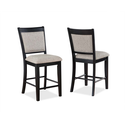 Farmhouse Style 2Pc & Valasco Counter Height Chair Bar Stool Footrest