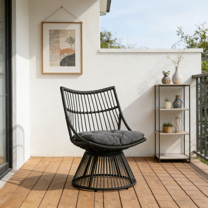 Chaise d'extérieur en rotin