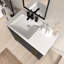 Ensemble de meuble-lavabo autoportant 36 po avec comptoir en céramique 36 po-444638571