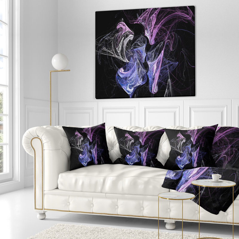  Coussin abstrait, 16 po x 1 po, Coussin décoratif