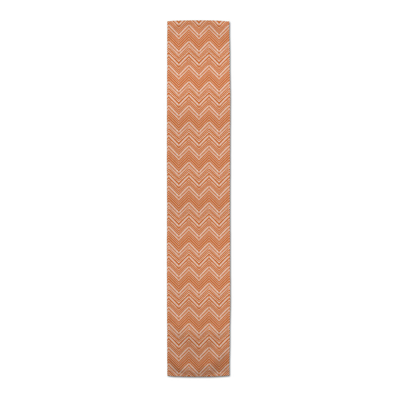 Chemin de table Clarra, 72 po x 16 po, Orange