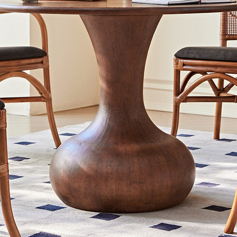 Table ronde en bois de frêne durable Creative Design, H 29,52 po x L 47,24 po x l 47,24 po 