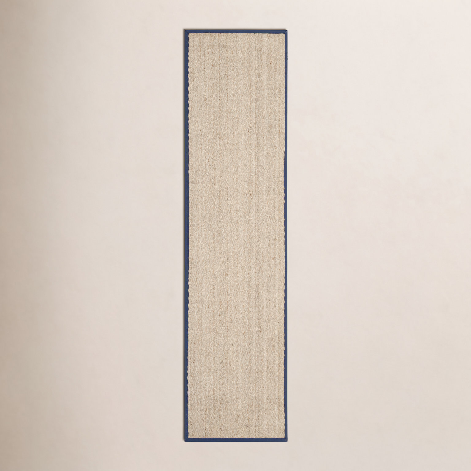 Natural Blue Seagrass Rug, Runner 2'6" x 16'