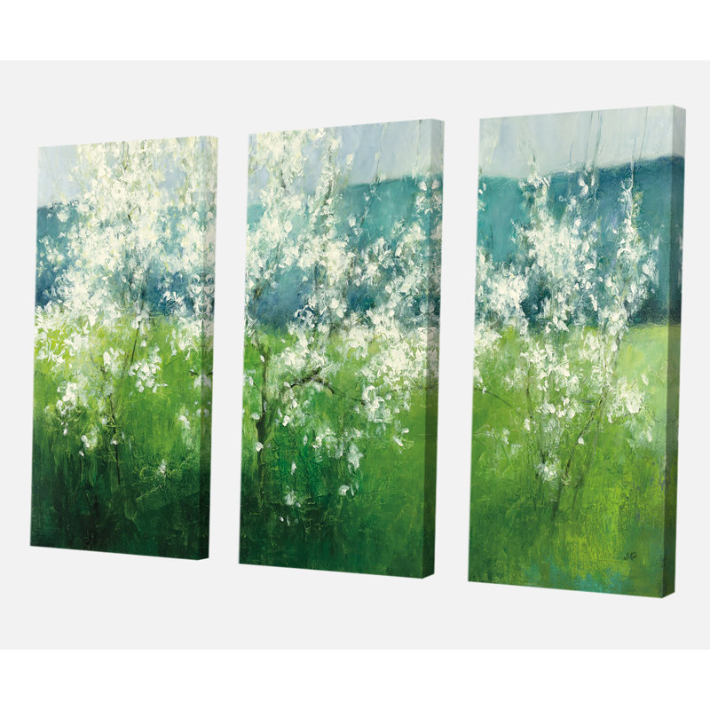 « green mountain spring », reproduction d’image multi-pièces sur toile, H 40 po x l 60 po x P 1 po