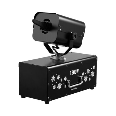 Oscillating Snow Machine 1200W Wireless Remote Fake Snow Maker for Party
