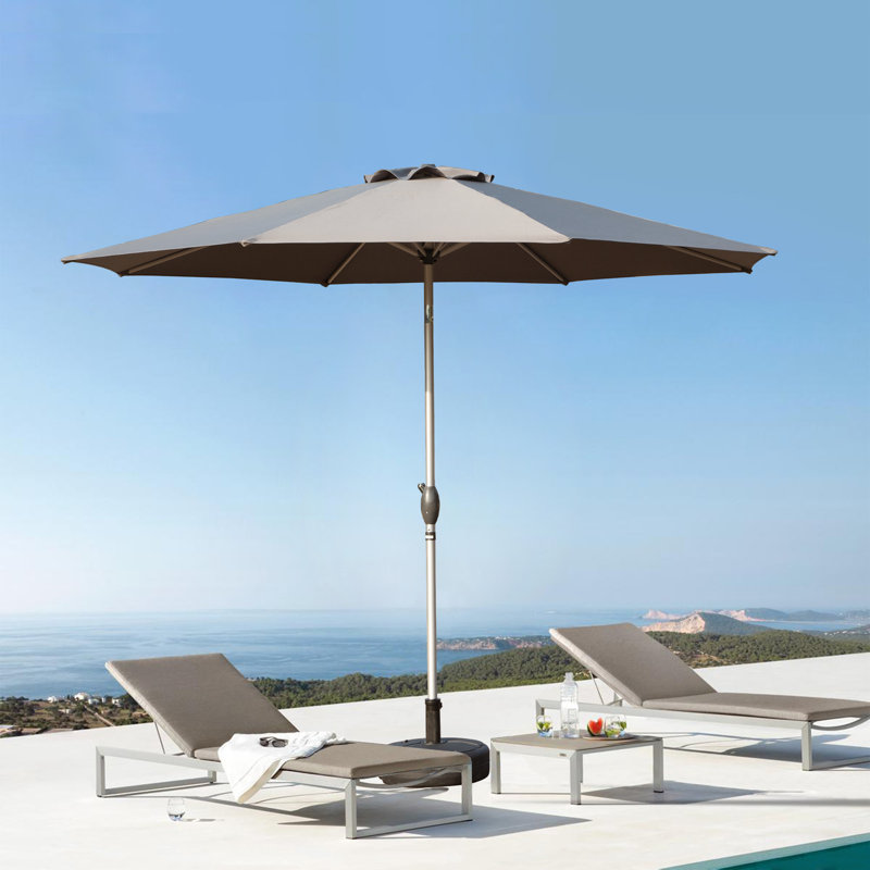 Parasol de marché 118 po Shinobu, Gris