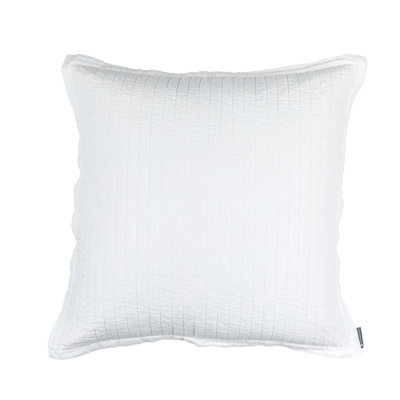 Tessa Linen Feathers Striped Euro Pillow