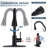 Wilmall Kitchen Faucet with Pull Down Sprayer Faucet, Stainless Steel Kitchen Faucet with Deck Plate for Farmhouse, RV, Laundry-105245097