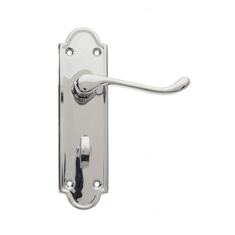 Eryn Privacy Door Handle, Polished Chrome