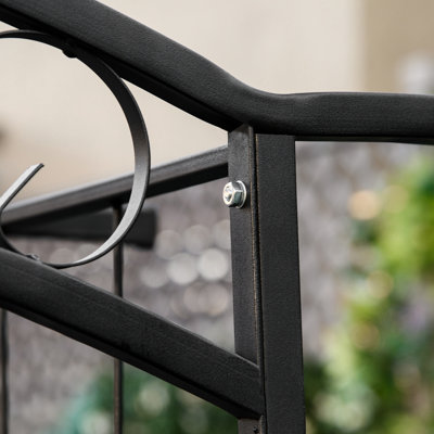 7Ft Garden - Metal Trellis With Appealing , For Climbing Plants, Ideal And Special Occasions Exquisite Vines Plants Growth, Gate