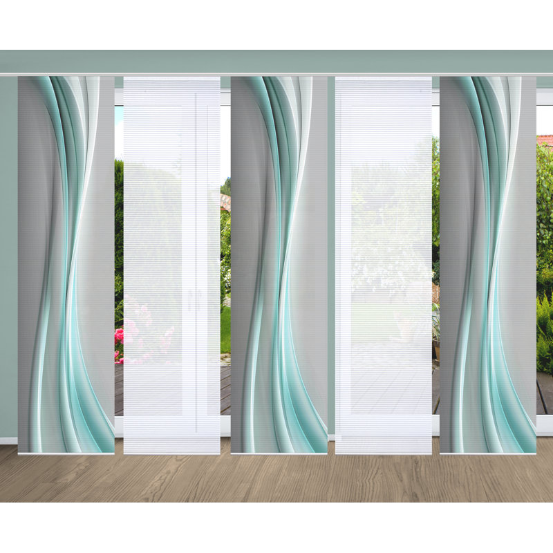 Semi Sheer Sliding Panel, Golden