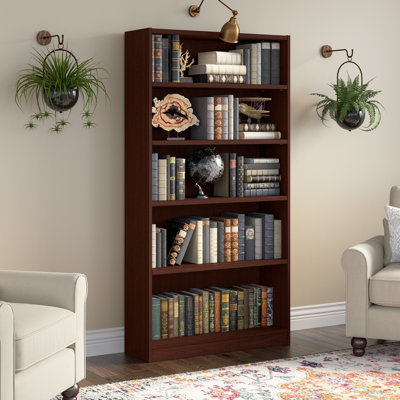 Doyno Tall 5 Shelf Bookcase, Storage and Display Bookshelf for Home Office and Living Room