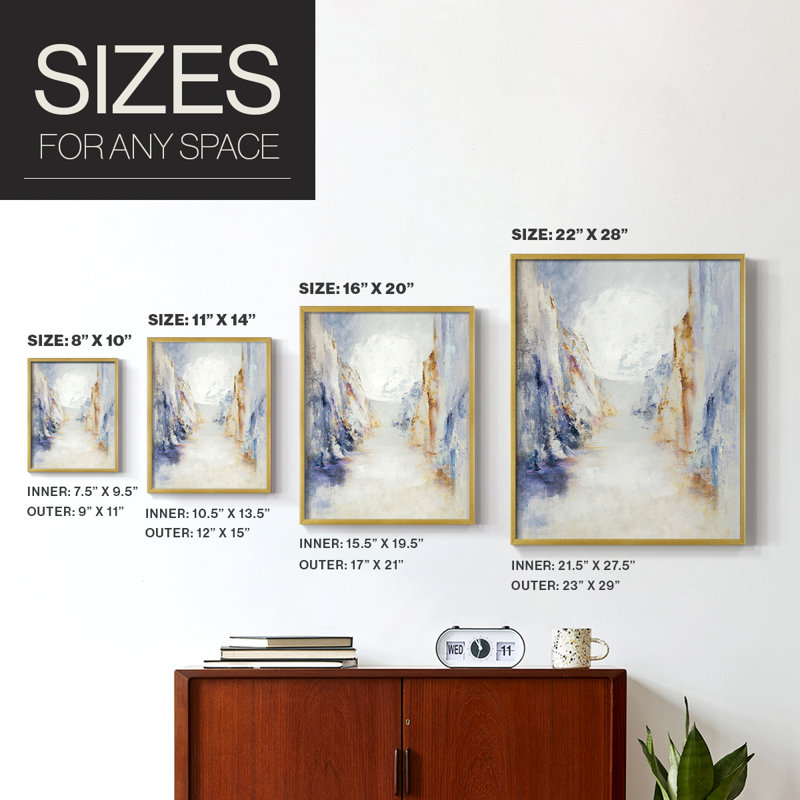 MONTANA Framed Print - Solid Wood, 14" H x 11" W