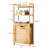 Katelynn Solid Wood 20" W Bamboo Freestanding 4 Tire Linen Cabinet Storage with Laundry Hamper