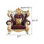 Fauteuil en cuir véritable capitonné européen