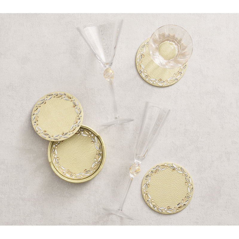 Bejeweled Coaster Set in a Caddy