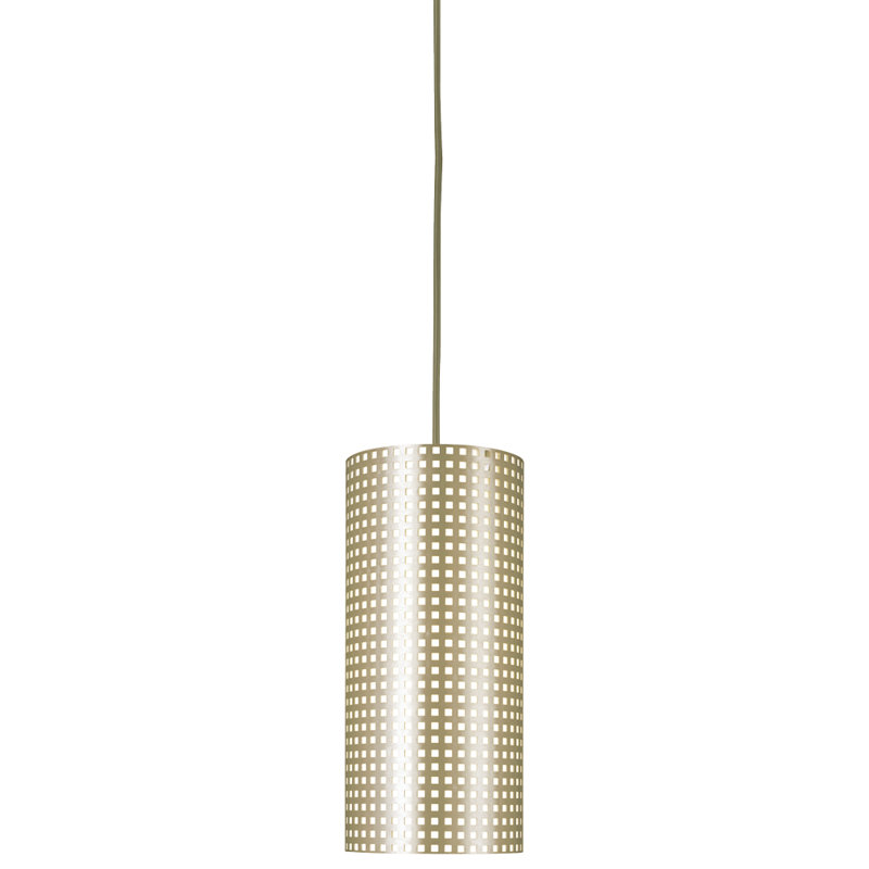 Grid 1 - Light Silver Single Pendant