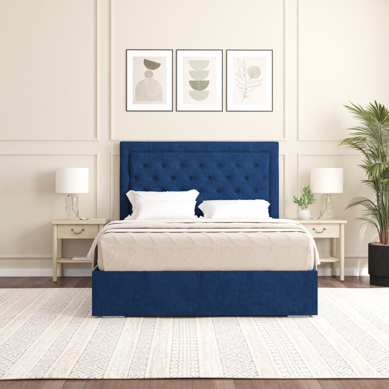 Merissa Upholstered Bed Frame, Single (3'), Parliament