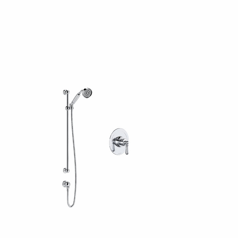 Georgian Era™ Pressure-Balanced (Temperature And Volume) All-In-One Kit with Rough in-Valve, Satin Nickel