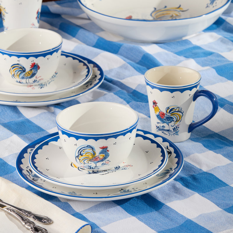Service de table 16 pièces French Rooster