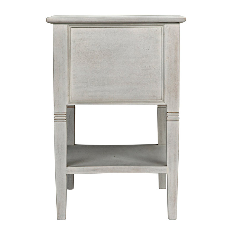Oxford End Table, White Wash