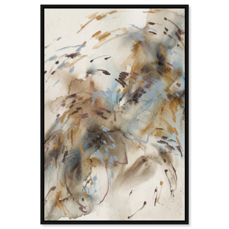 Mindfulness Print by Oliver Gal, 25"H x 17"W, Black Floater Frame