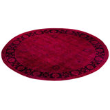 Overdyed One-of-a-Kind 9' 1" X 9' 1" Hand Knotted Area Rug