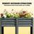 Patio Planter Box,Outdoor Elevated Planter Box,Raised Garden Bed-1767839816
