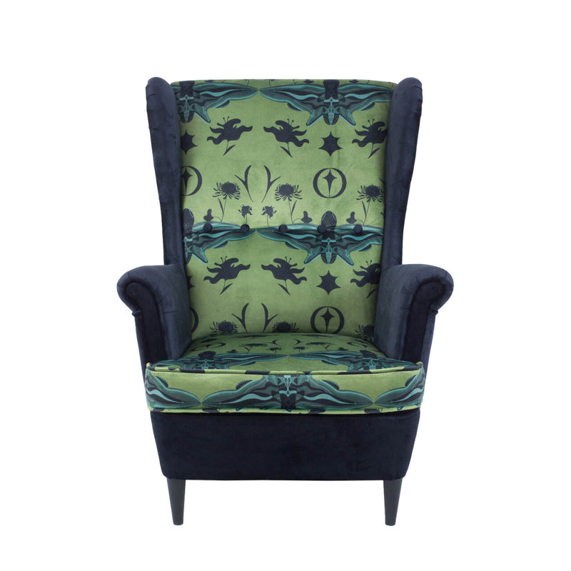 Camargo Velvet Wingback Chair