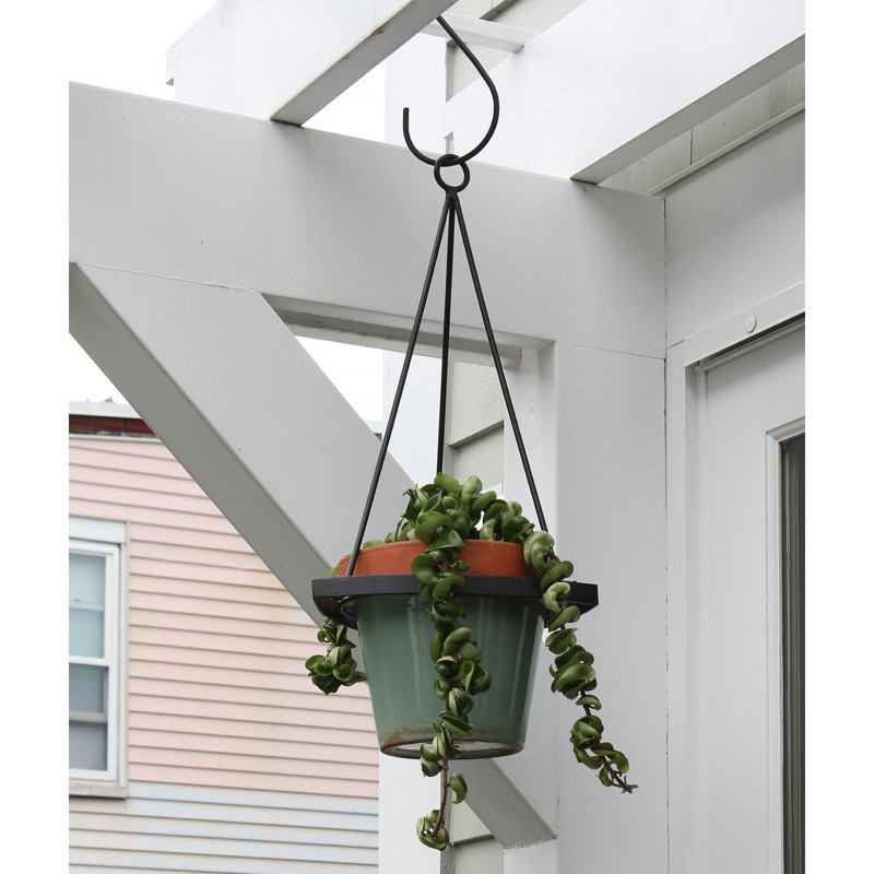 Pot de fleurs suspendu en fer Rouleau, H 22,38 po x l 10,5 po x P 10,25 po