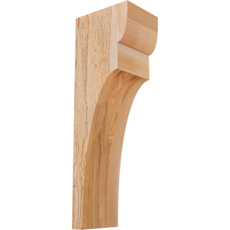 Yorktown Corbel, 24" H x 6" W x 8" D, Western Red Cedar, Rough Sawn