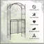 Tonnelle de jardin avec arche de jardin 84 po Outsunny