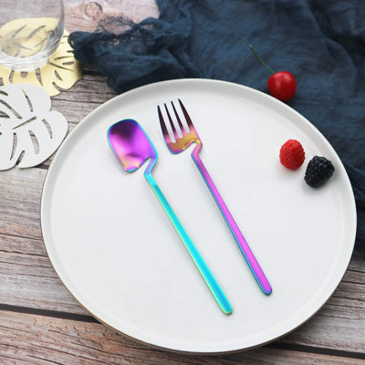 24-Piece Stainless Steel Silverware Set, Satin Matte Finish, Service For 6 -  Brayden Studio®, E50A3D4FD2424F0E9D6346926FD6F54C