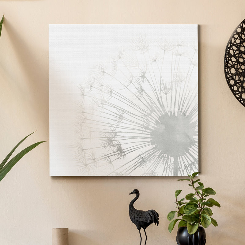 « pissenlit whisper ii »-reproduction d’art sur toile tendue, H 24 po x l 24 po x P 1 po
