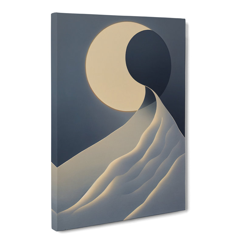 CAN-V0523-2903X Winter Landscape Minimalism - Wrapped Canvas Print, 76cm H x 50cm W