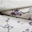 Édredon très grand mauve / taupe - imprimé floral en coton 8 pièces, 2 taies décoratives européennes, coussins décoratifs, poutre de soutien à motif lavable à la machine