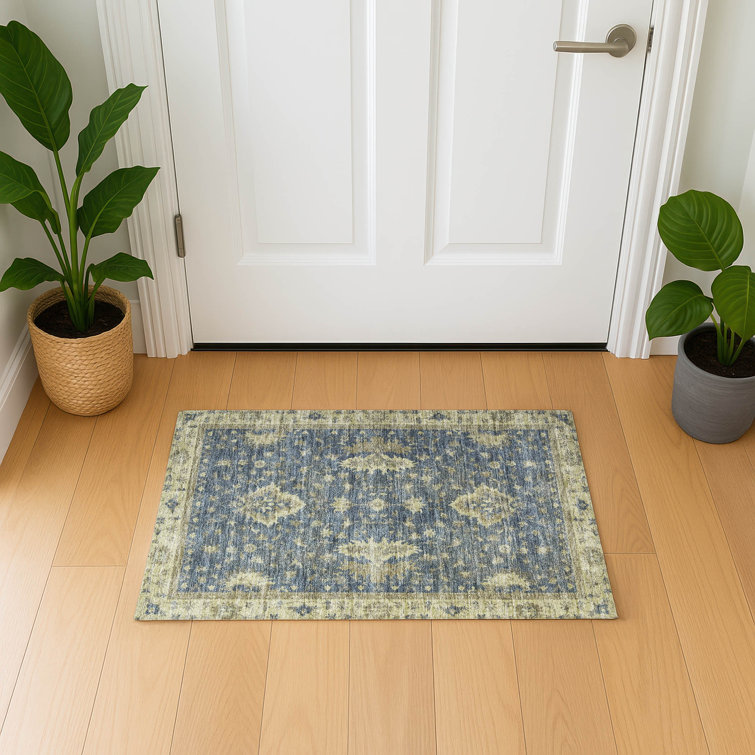 Premium Machine Washable Bucz AMF1739 Border Rug