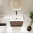 24" Small Bathroom Vanity with Floating Design-403803389