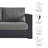Modway Tahoe Outdoor Patio Powder-Coated Aluminum 2-Piece Right-Facing Chaise Sectional Sofa Set-95616620-95616618