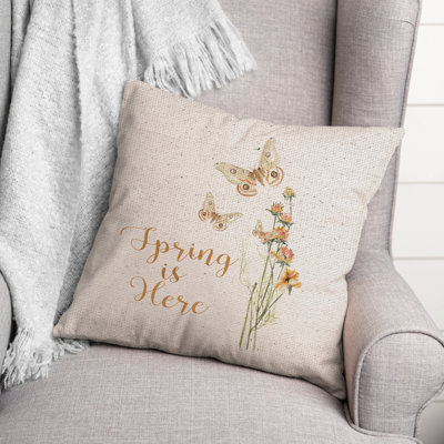  Coussin Butterfly Spring Here Here