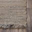 Tapis beige rectangulaire en jute tissé à plat à la main-335300444