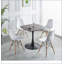 Table de salle à manger spéciale, table de salle à manger en panneau de fibres à densité moyenne, table de cuisine, noir et noyer-322078885-322078881