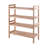 12 Pair Stackable Solid Wood Shoe Rack