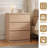 Wooden Nightstand with 3 Drawers-2128318310-2128318306