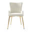 Velvet Upholstered Metal Armchair-467645632-467645635-467645639