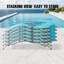 Ensemble de 2 chaises longues de piscine bleues (2 chaises longues)-1981609527