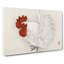 White Chicken by Kono Bairei - Wrapped Canvas Painting-55299999