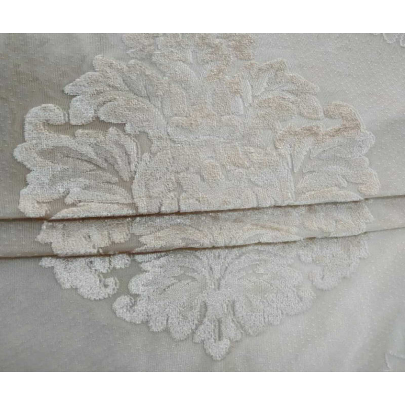 Hughesville Semi Sheer Curtain Single Panel, 140 W x 229 D cm, Beige