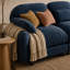 Canapé Gatton surdimensionné 4 places à effet nuage, canapé modulaire haut de gamme en chenille avec assise profonde et coussins en mousse haute résilience et ressorts, canapé de salon moderne avec coussins lombaires-1662380560