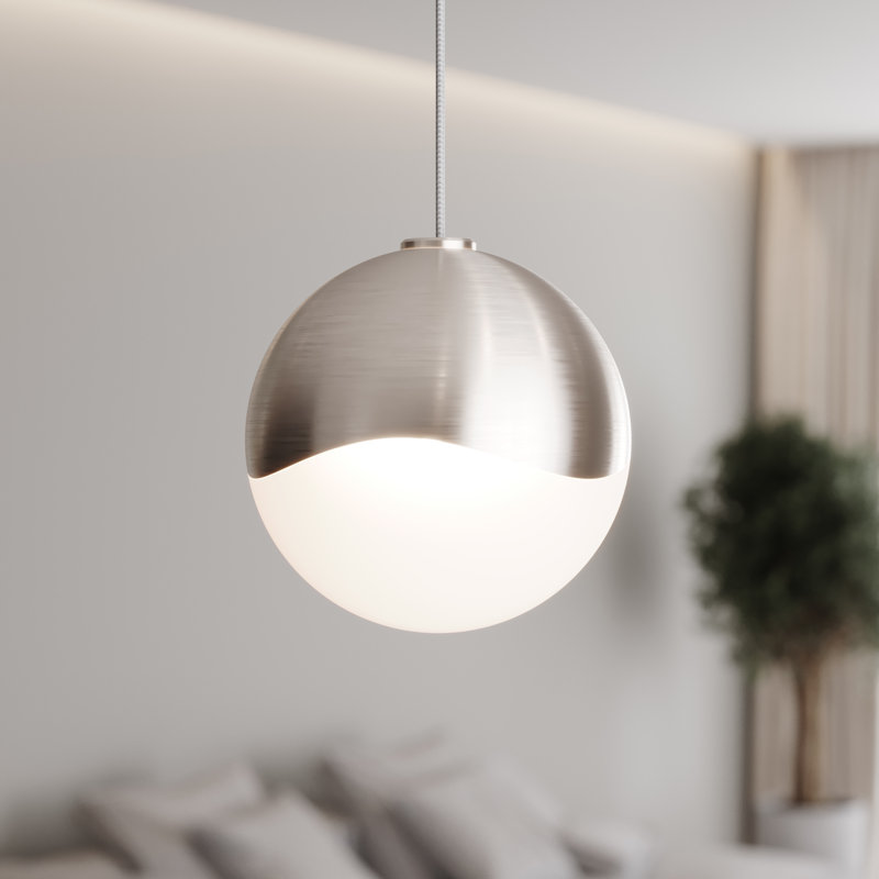 Grapes 1 - Light LED Pendant, 3.25" H x 3.25" W x 3.25" D, Brass